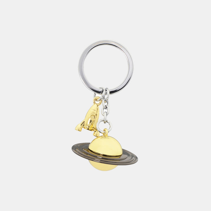 Rocket and Planet  Keyring
