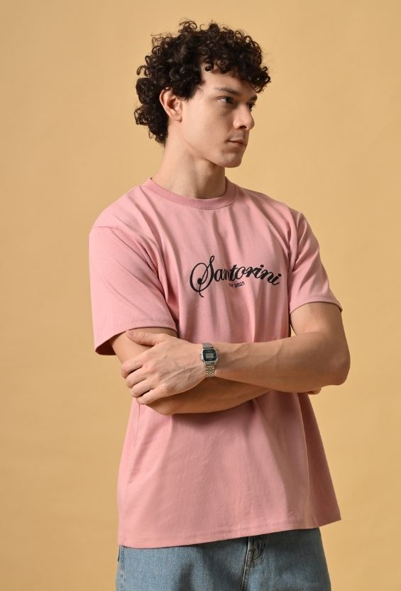 Rosewood Dust Cotton Regular Fit Graphic T-Shirt for Men | 210 GSM Casual Wear