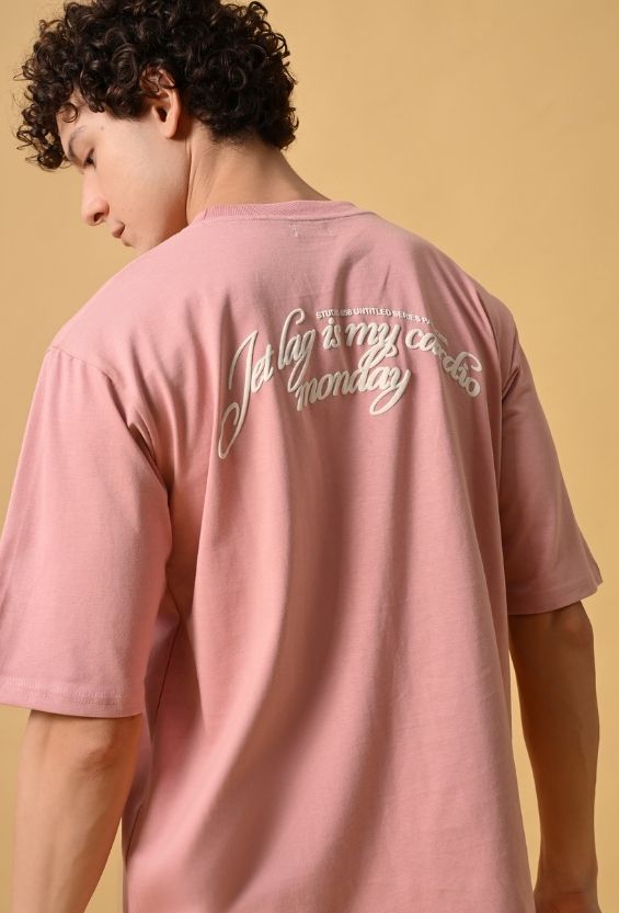 Rosewood Dust Cotton Relaxed Fit Graphic T-Shirt for Men | 210 GSM Casual Streetwear