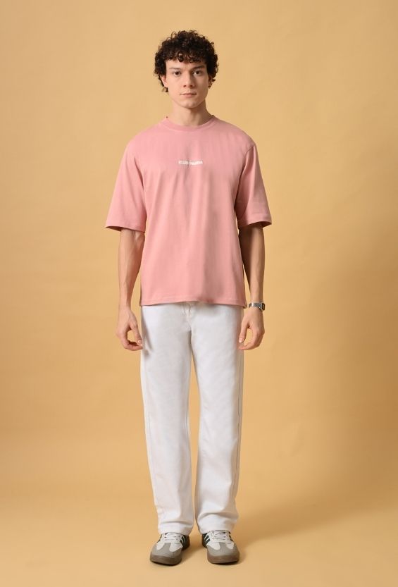 Rosewood Dust Cotton Relaxed Fit Graphic T-Shirt for Men | 210 GSM Casual Streetwear