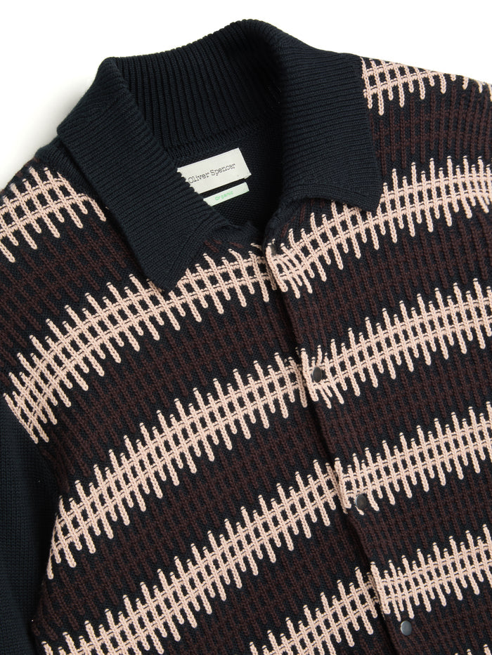 Roxwell Knitted Jacket Freeman Navy