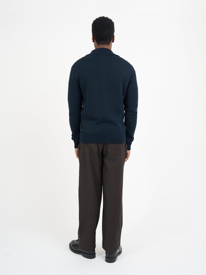 Roxwell Knitted Jacket Freeman Navy