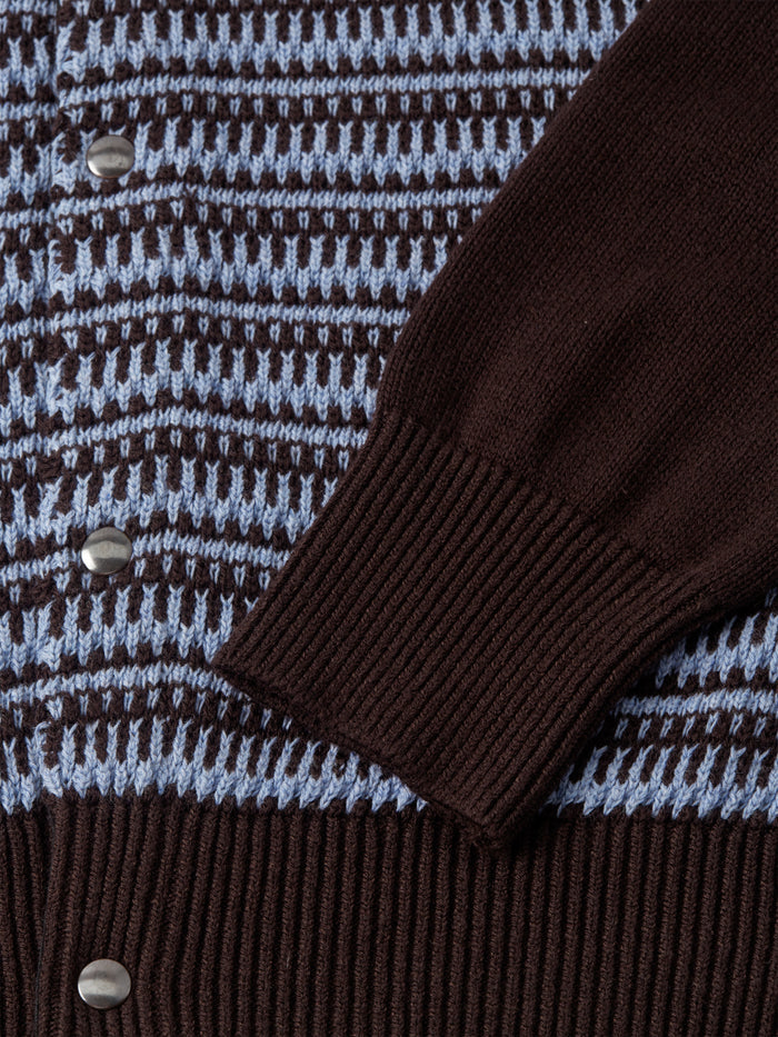 Roxwell Knitted Jacket Riverton Brown