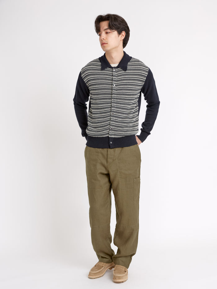 Roxwell Knitted Jacket Riverton Navy