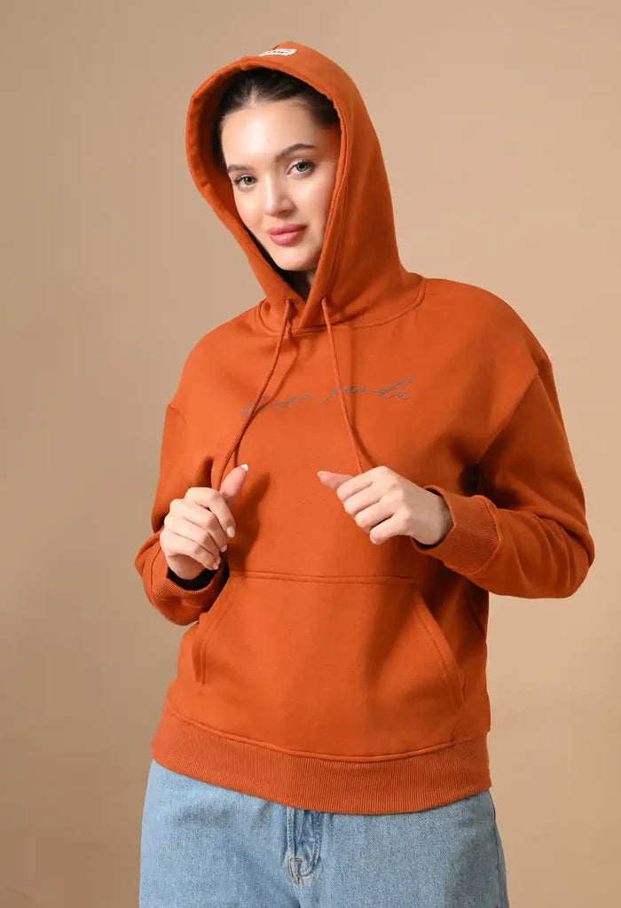 Rust Orange Men's Pullover Hoodies for Men