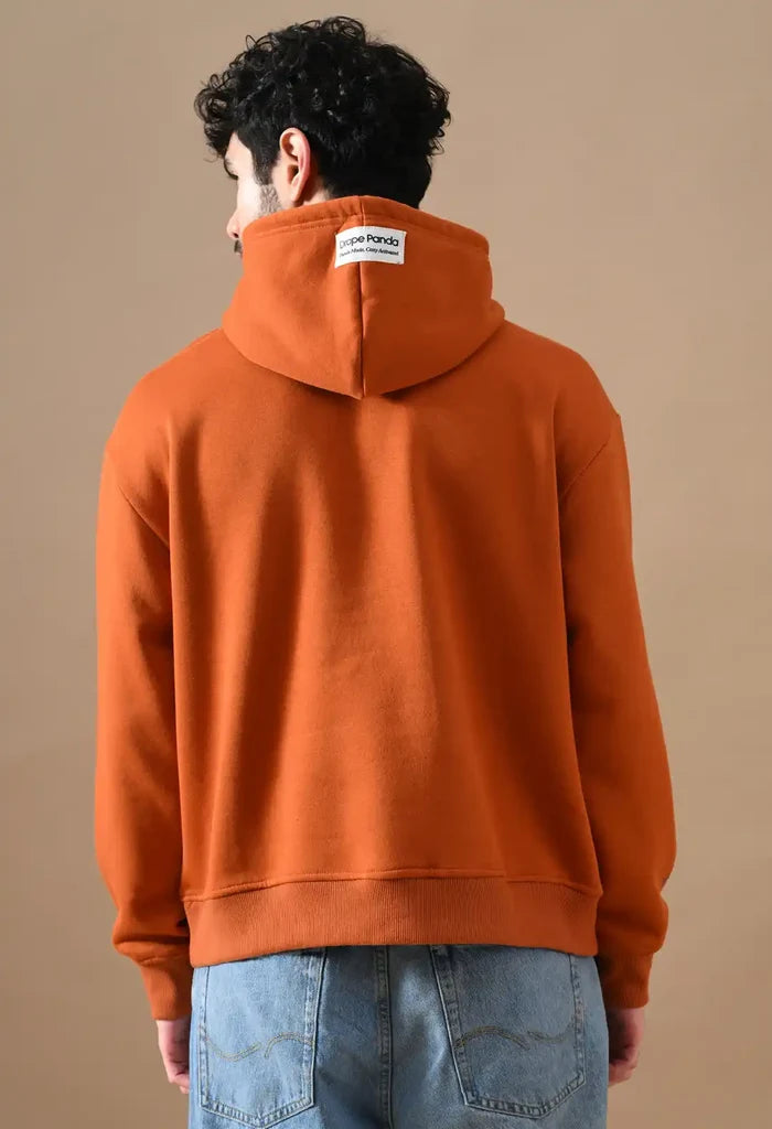 Rust Orange Men's Pullover Hoodies for Men