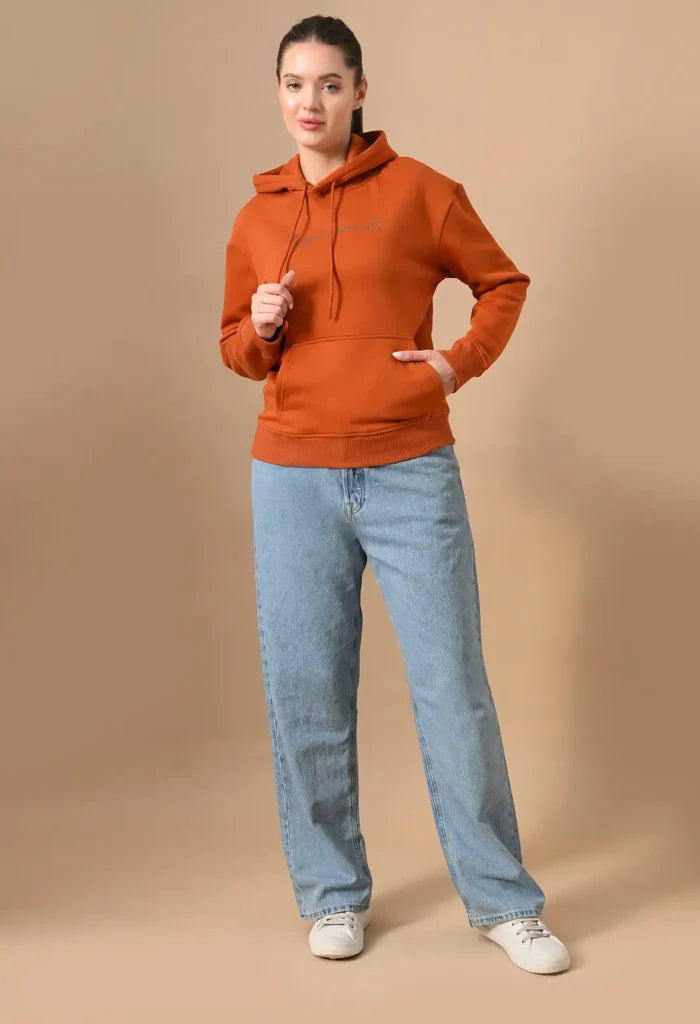 Rust Orange Men's Pullover Hoodies for Men
