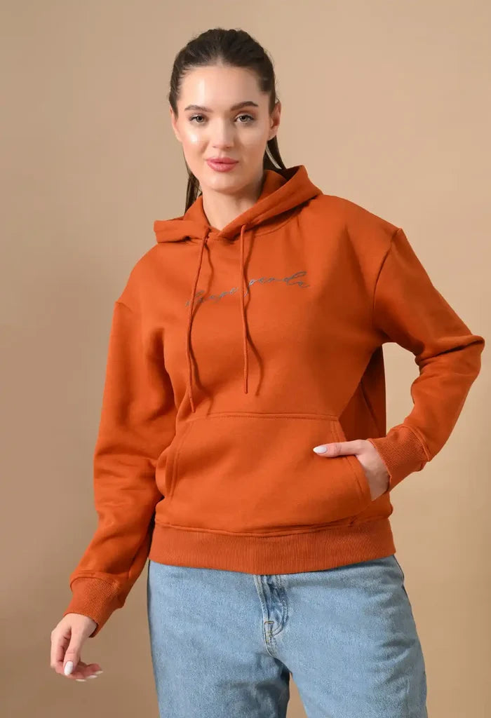Rust Orange Men's Pullover Hoodies for Men