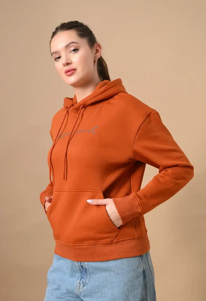 Rust Orange Men's Pullover Hoodies for Men