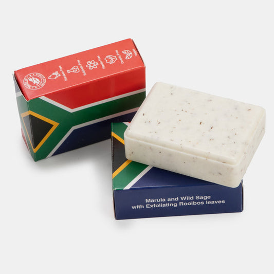 SA Flag Marula and Wild Sage with Exfoliating Rooibos Soap