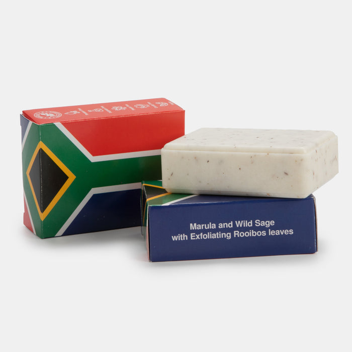 SA Flag Marula and Wild Sage with Exfoliating Rooibos Soap