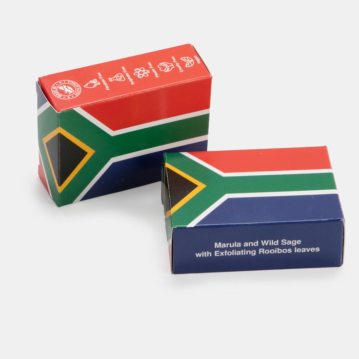 SA Flag Marula and Wild Sage with Exfoliating Rooibos Soap