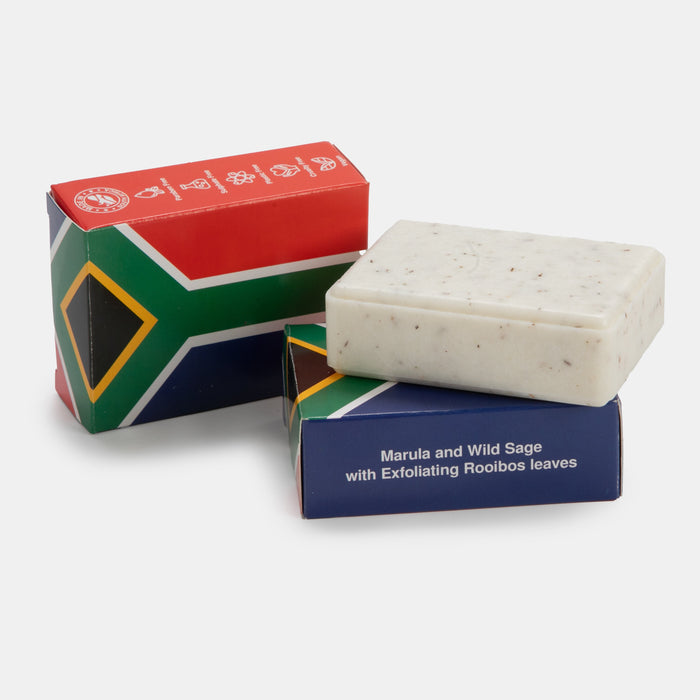 SA Flag Marula and Wild Sage with Exfoliating Rooibos Soap