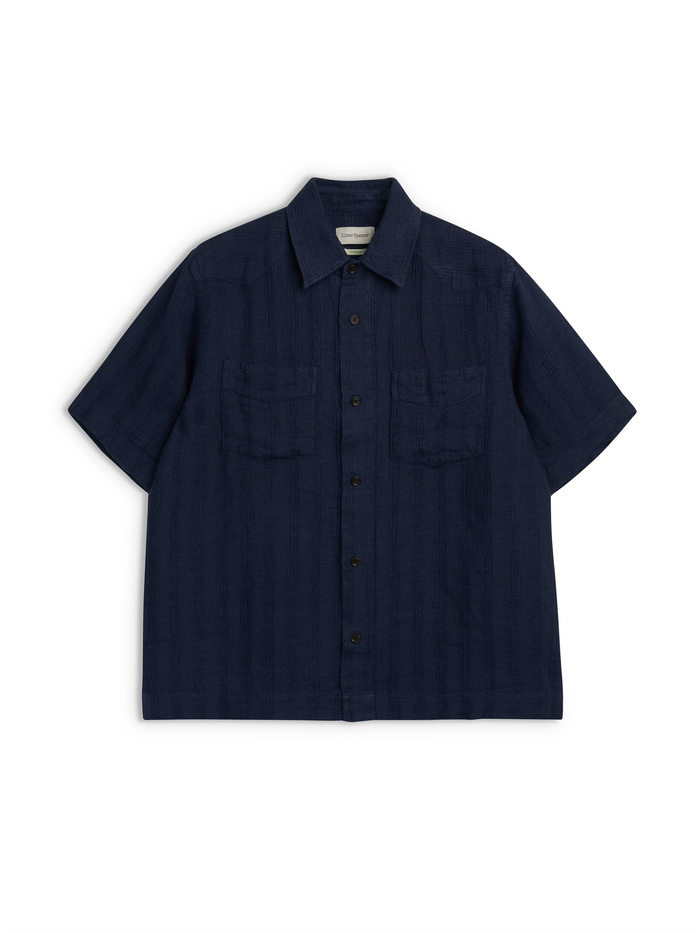 Santiago Short Sleeve Shirt Arnold Navy