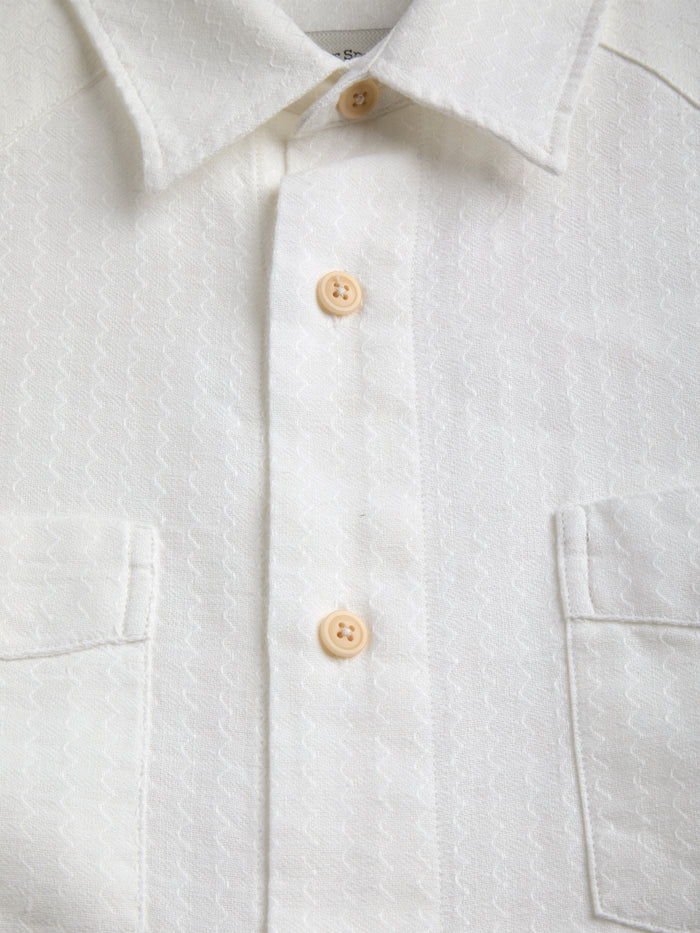 Santiago Short Sleeve Shirt Lennon Cream
