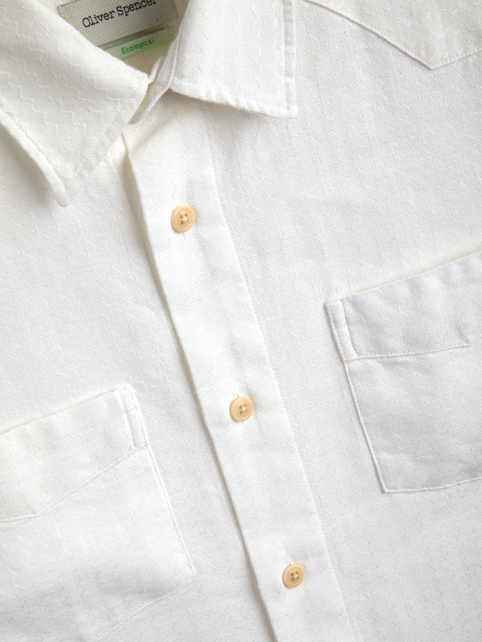 Santiago Short Sleeve Shirt Lennon Cream