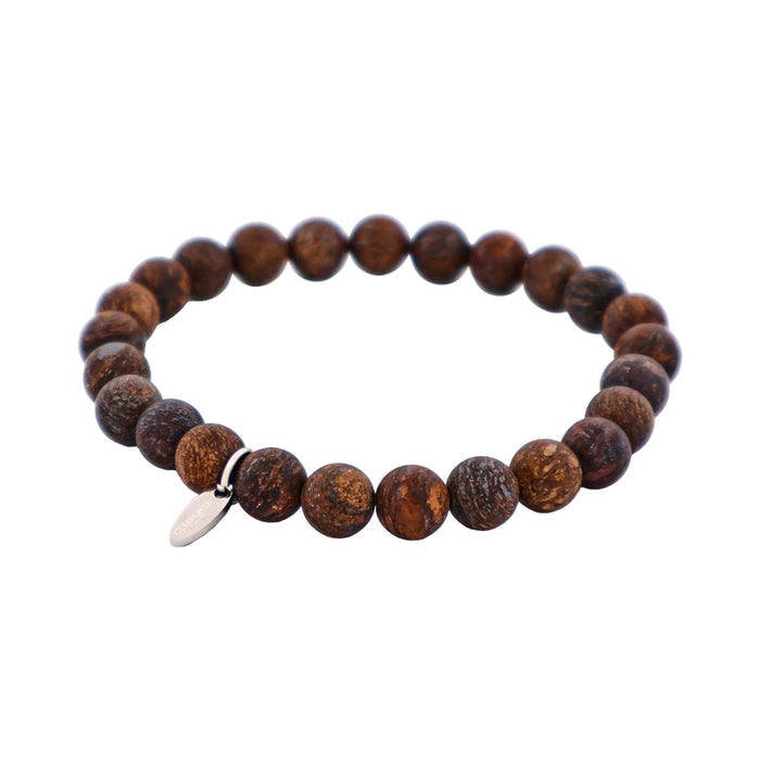 Savage Bronzite Stone Bead Bracelet