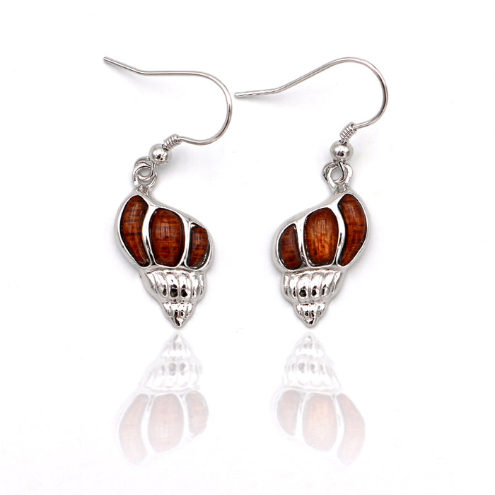 Silver Koa Wood Seashell