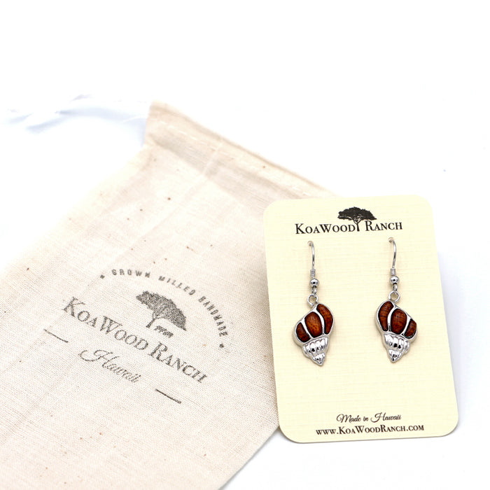 Silver Koa Wood Seashell