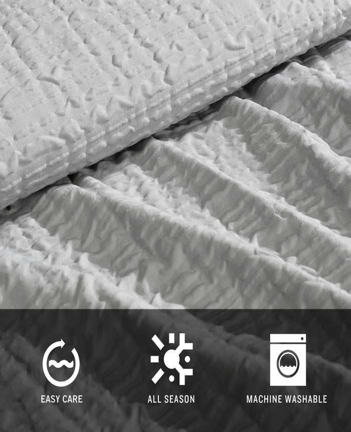 Serenity Wavy Lines Comforter Set