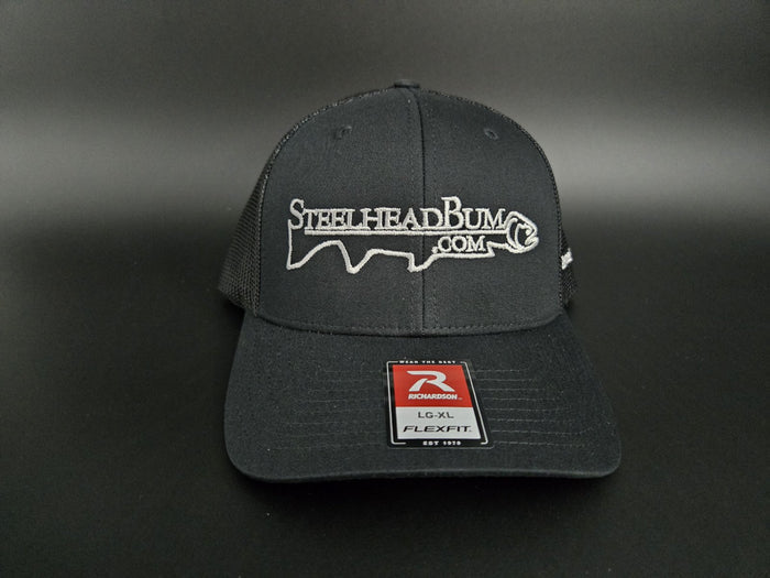 SteelheadBum.com Richardson 110 FlexFit Hat Black Front