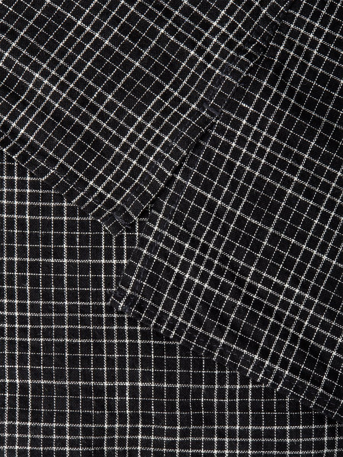 Short Sleeve Grandad Shirt Fritton Black
