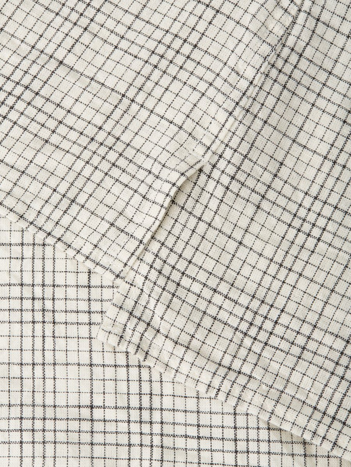 Short Sleeve Grandad Shirt Fritton Cream