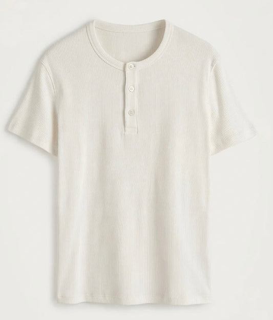 Short sleeve henley shirt