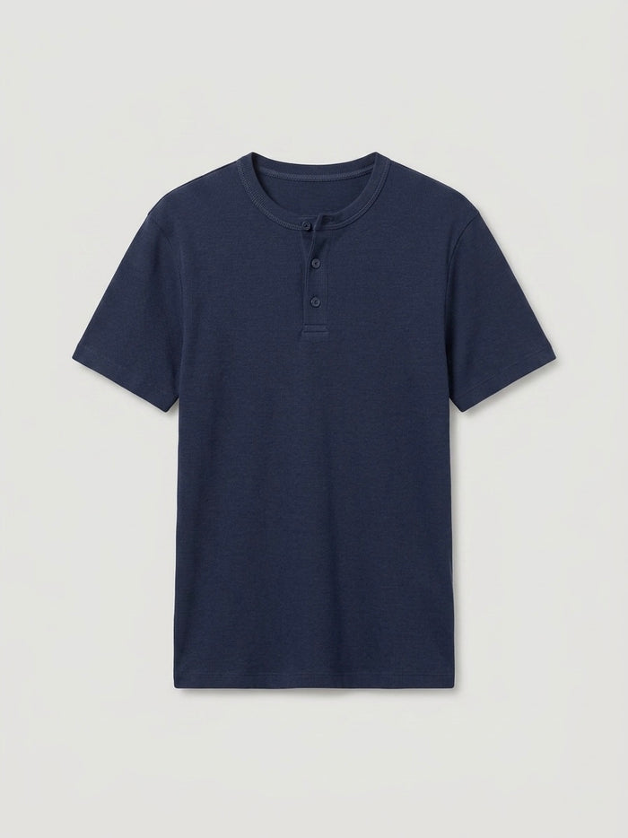 Short sleeve Henley shirt