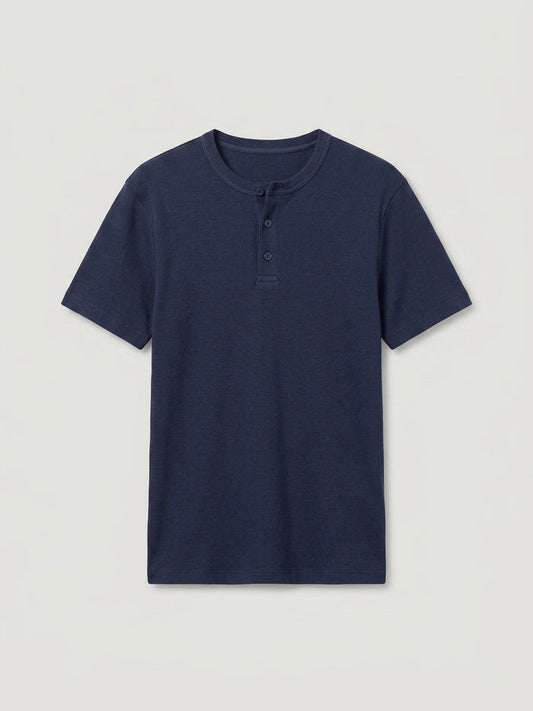 Short sleeve Henley shirt