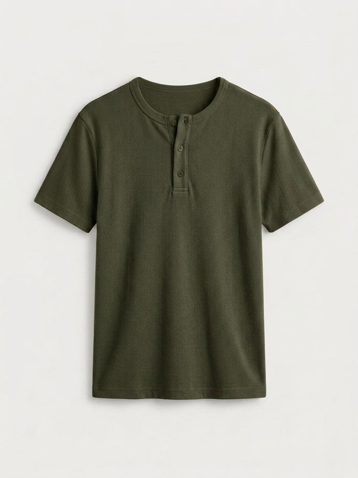 Short Sleeve Henley Shirt