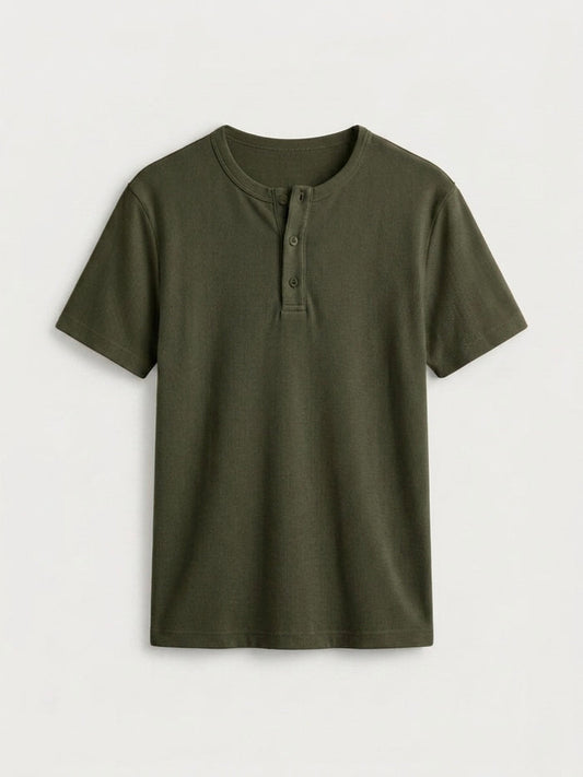 Short Sleeve Henley Shirt