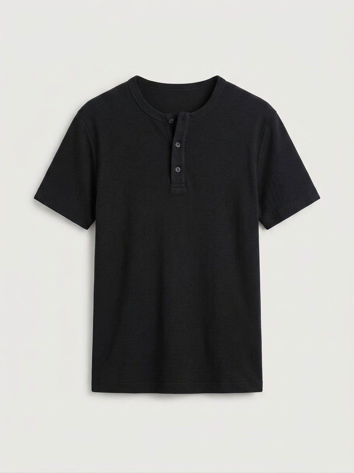 Short Sleeve Henley Shirt