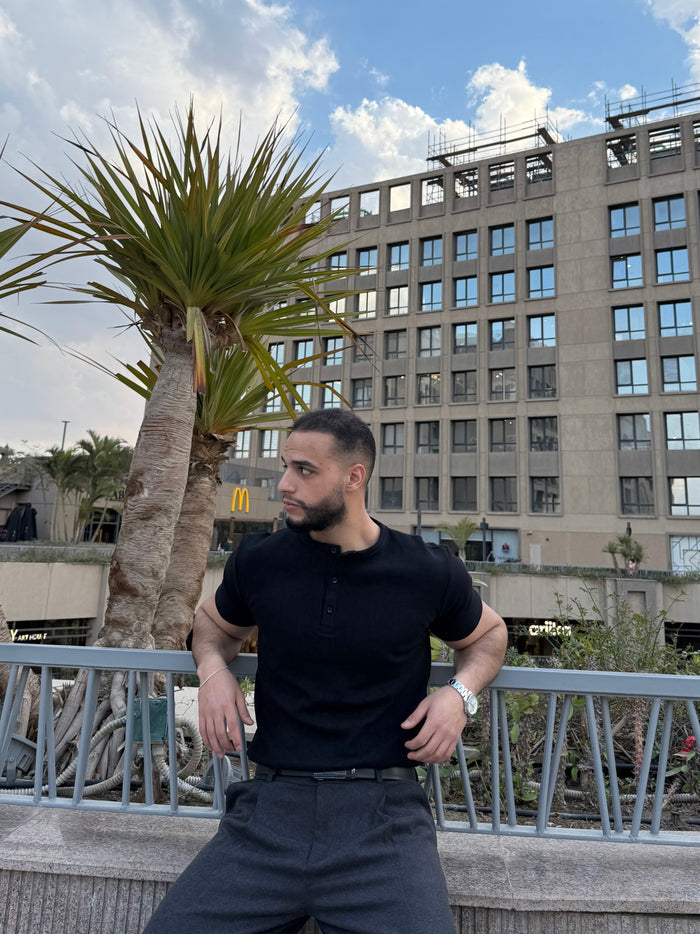 Short Sleeve Henley Shirt
