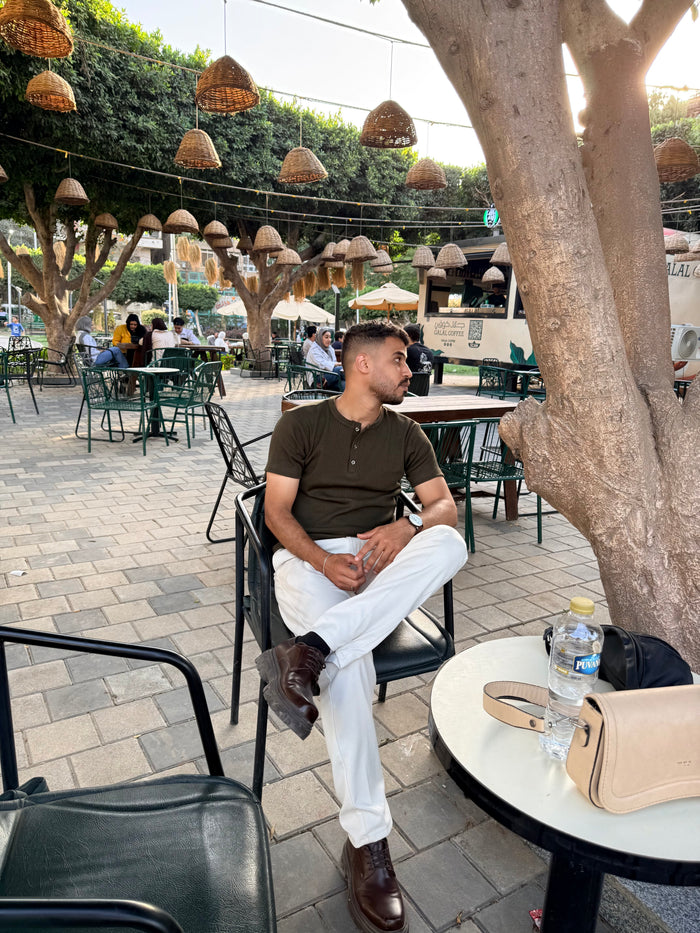 Short Sleeve Henley Shirt