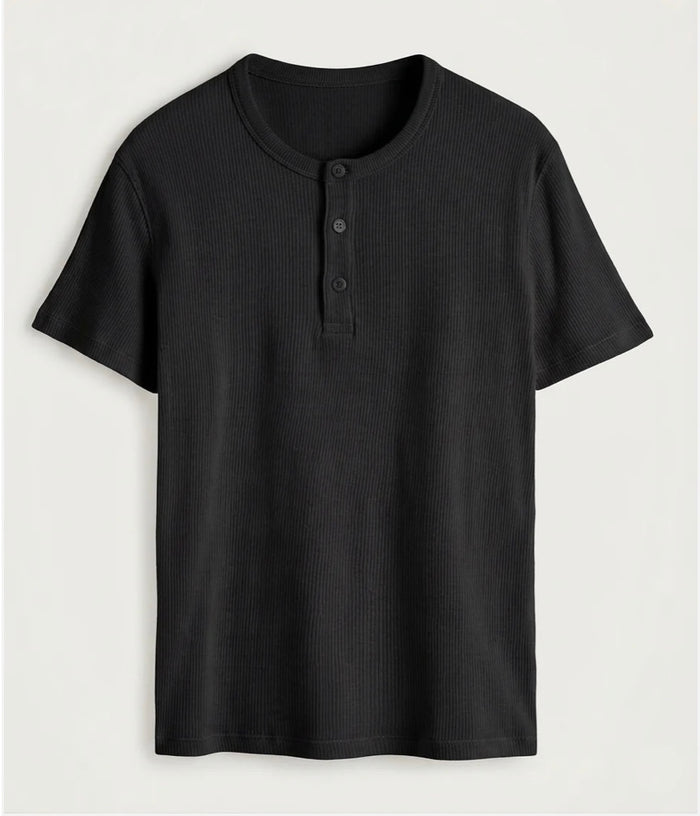 Short sleeve henley shirt