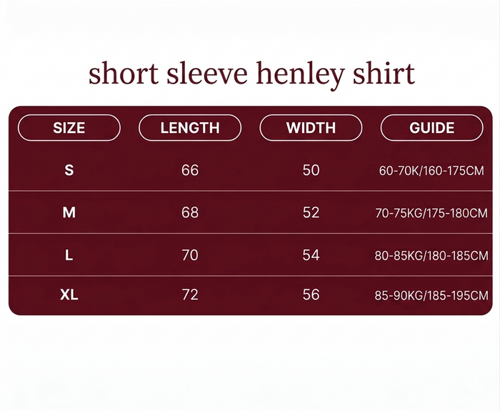 Short sleeve henley shirt