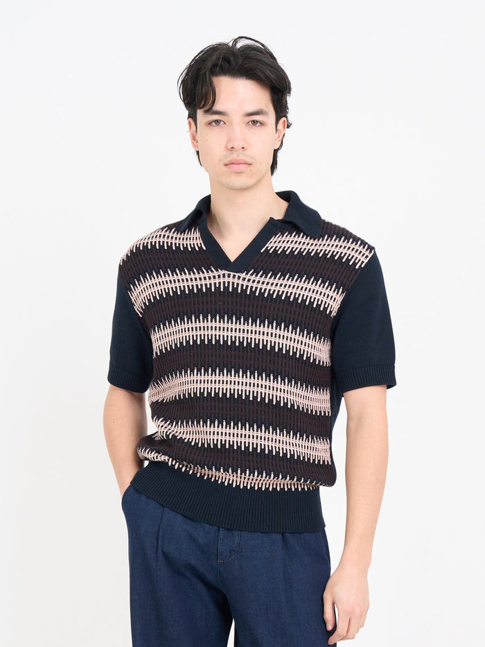 Short Sleeve Penhale Polo Shirt Freeman Navy