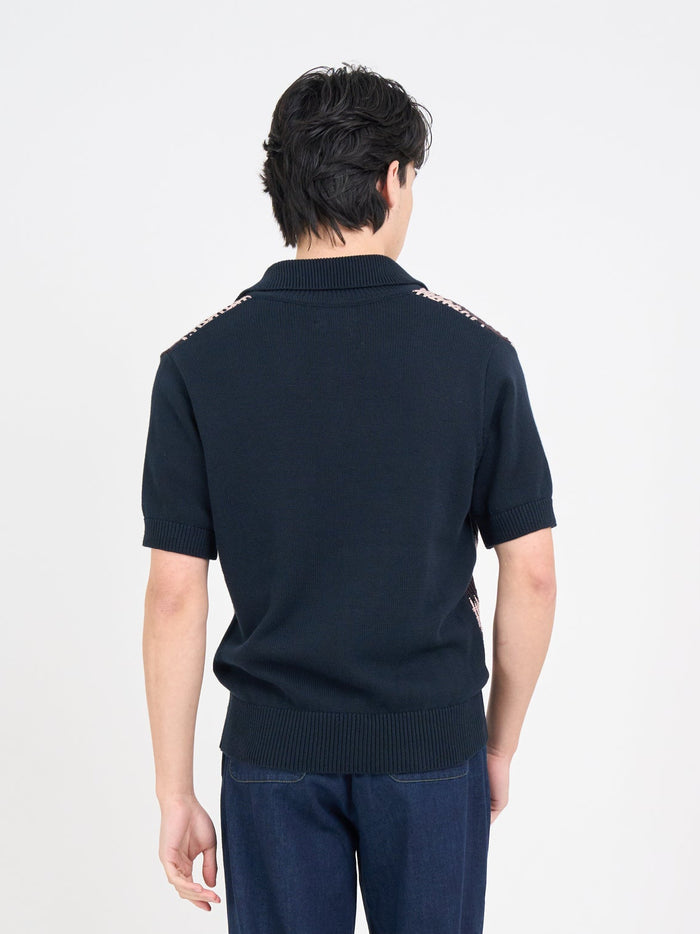Short Sleeve Penhale Polo Shirt Freeman Navy