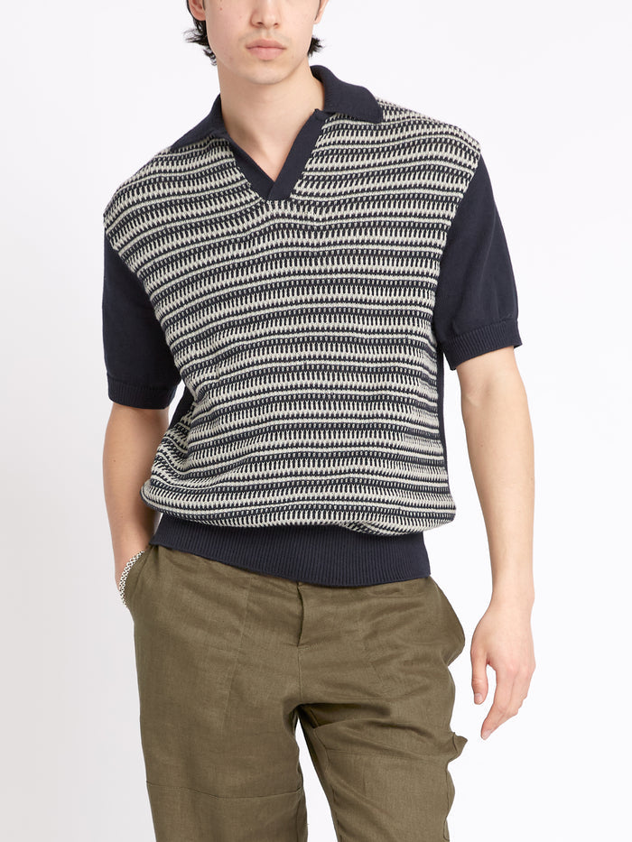 Short Sleeve Penhale Polo Shirt Riverton Navy