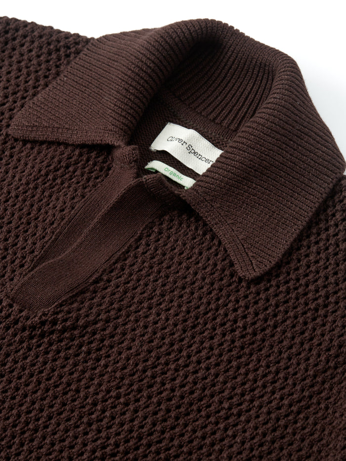 Short Sleeve Penhale Polo Shirt Tamar Brown