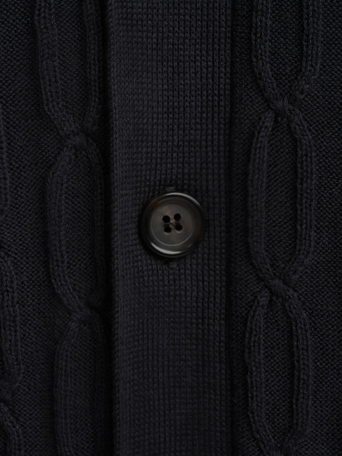 Short Sleeve Rossell Knitted Shirt Penrose Black