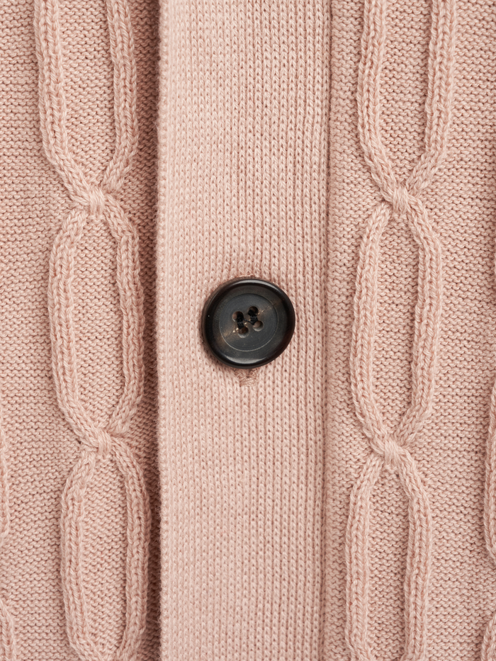 Short Sleeve Rossell Knitted Shirt Penrose Pink