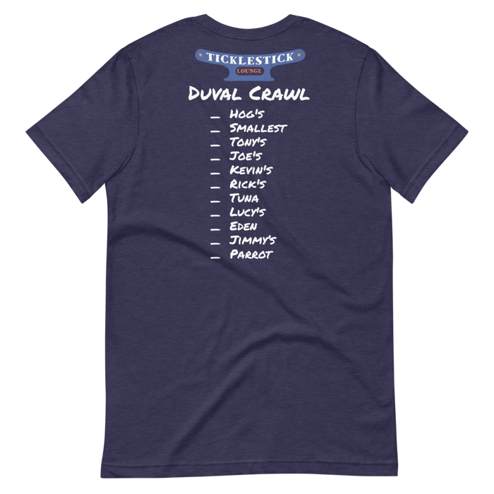 Short-Sleeve Unisex T-Shirt - Ticklestick Lounge Duval Crawl
