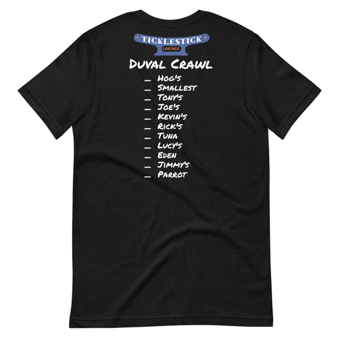 Short-Sleeve Unisex T-Shirt - Ticklestick Lounge Duval Crawl