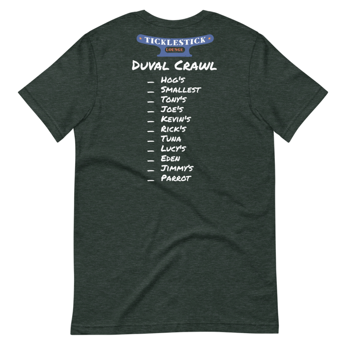 Short-Sleeve Unisex T-Shirt - Ticklestick Lounge Duval Crawl