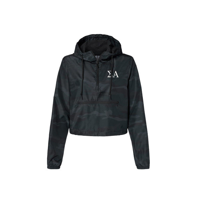 Sigma Alpha Crop Windbreaker