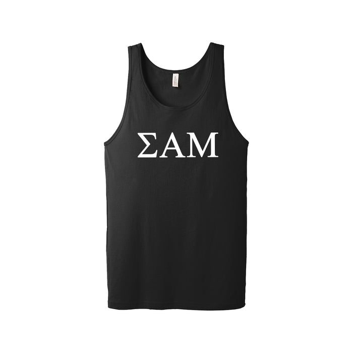 Sigma Alpha Mu Fraternity Jersey Tank Top