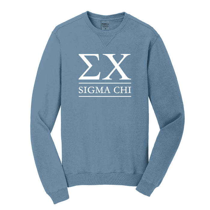 Sigma Chi Beach Washed Crewneck Sweatshirt