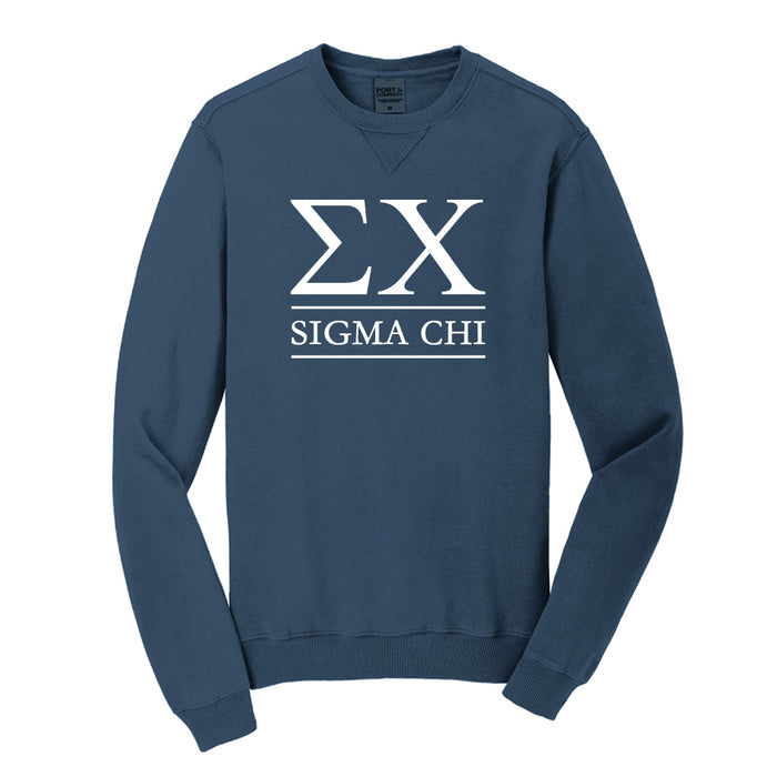 Sigma Chi Beach Washed Crewneck Sweatshirt